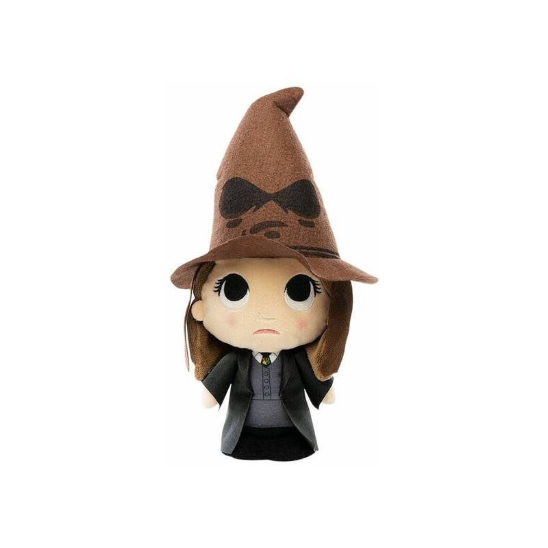 peluche harry potter hermione with sorting hat 15cm